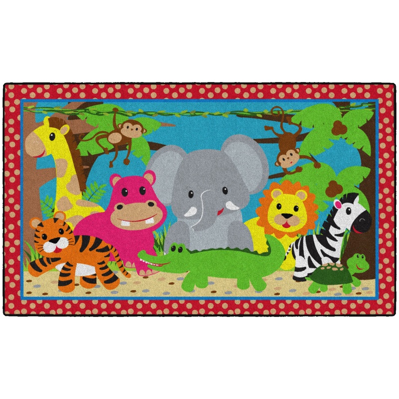 Cutie Jungle Carpet 3’x5′