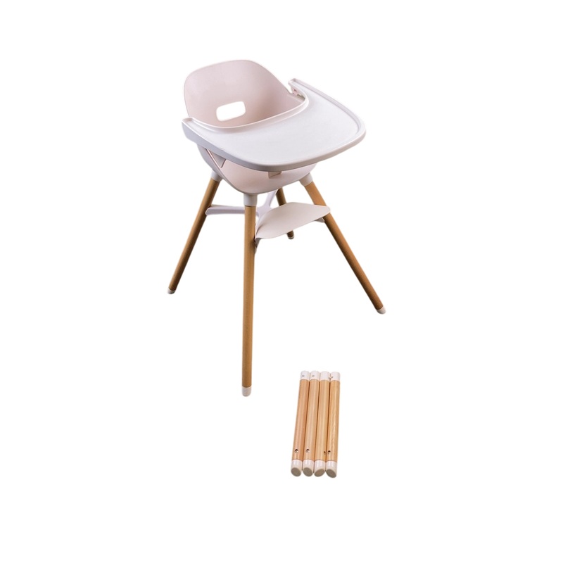 Lalo The Chair, Grapefruit, Natural Wood
