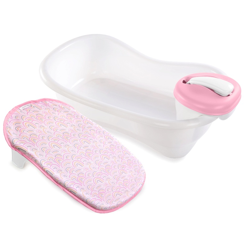 Newborn-to-Toddler Bath Center & Shower – Rainbow Splash