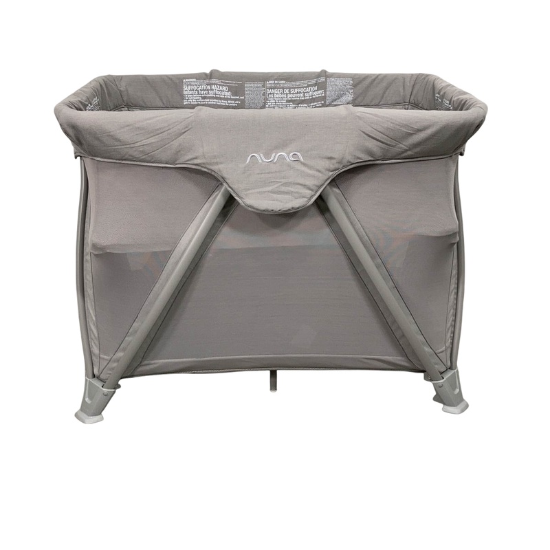 Nuna COVE Aire Go Travel Crib, Frost Grey