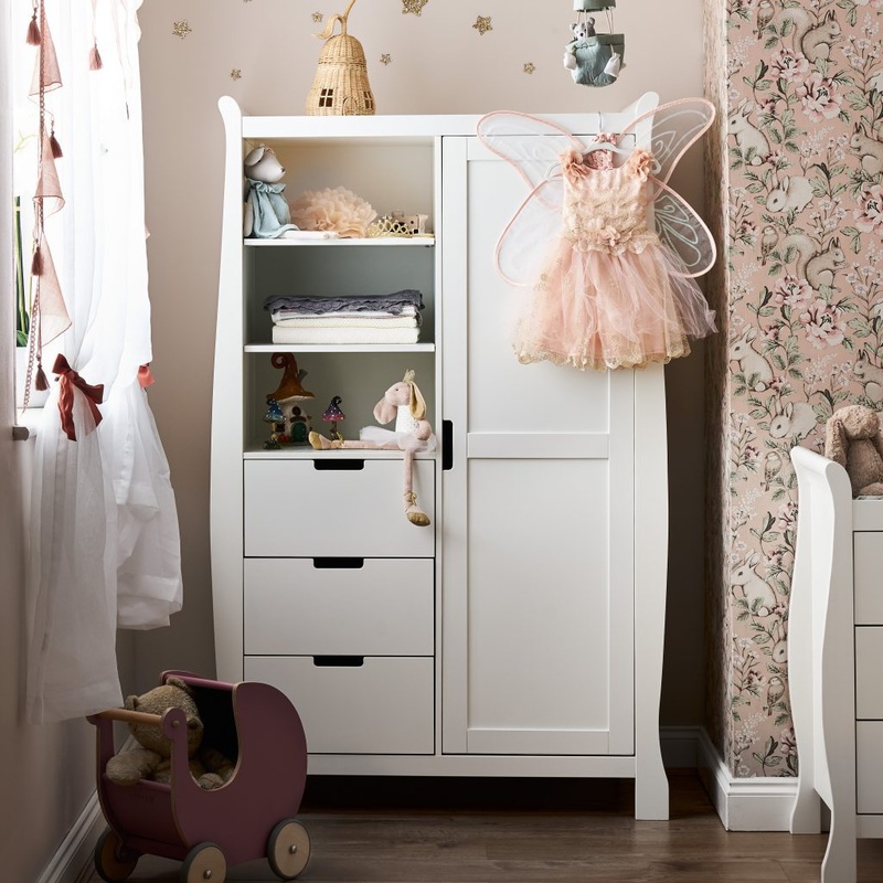 Obaby Stamford Double Wardrobe – WHITE