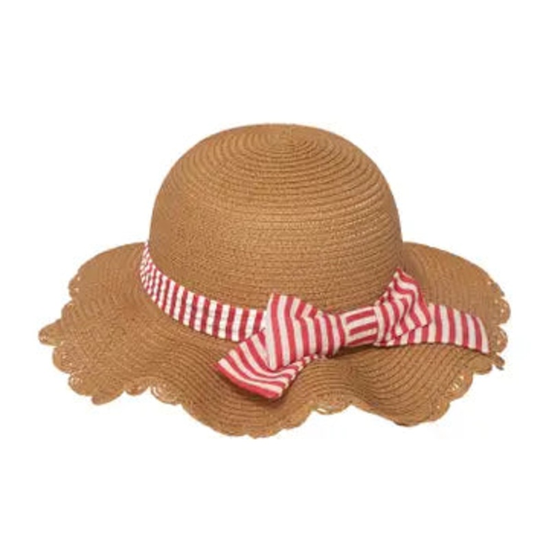 Scalloped Straw Sun Hat 3-6 Years