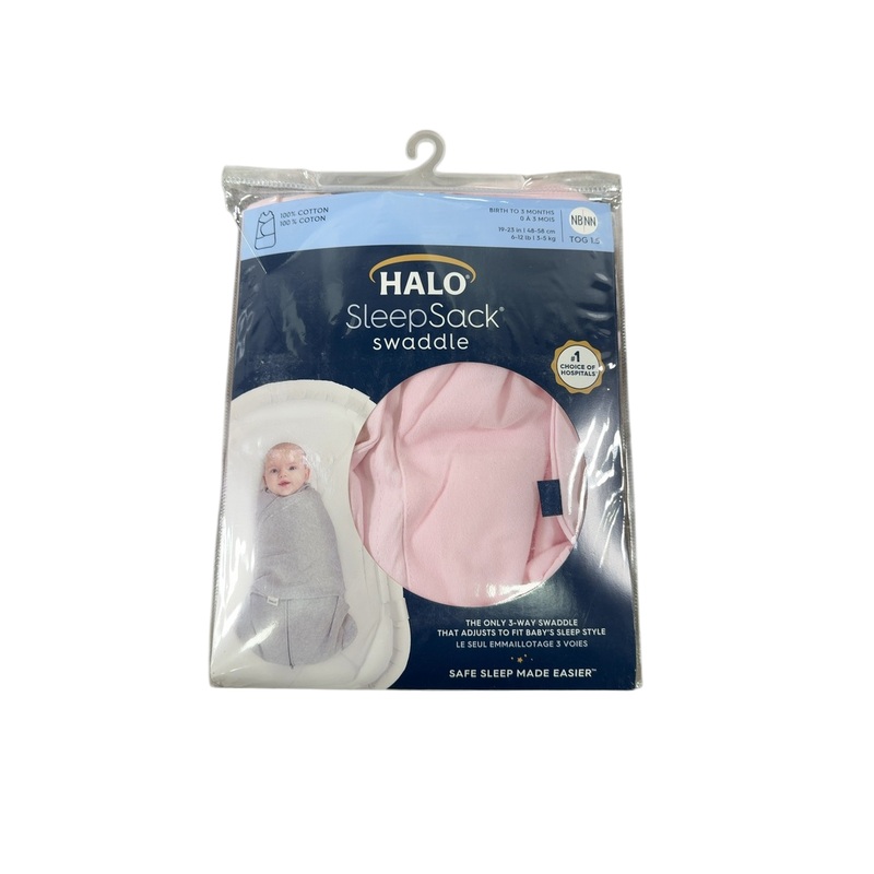 Halo Cotton Sleepsack, Newborn, Light Pink