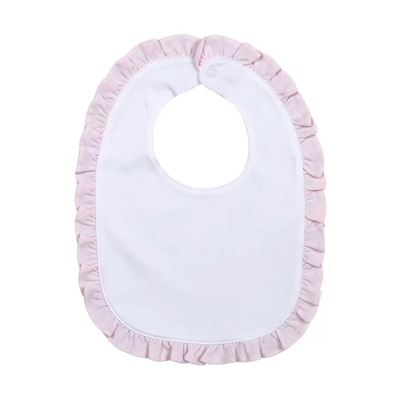 Pink Ruffle Bib
