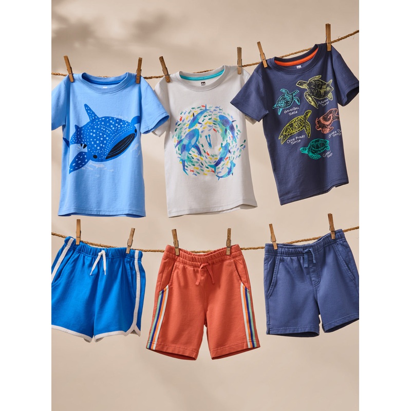 Tea Collection Sharks + Diver Graphic Tee