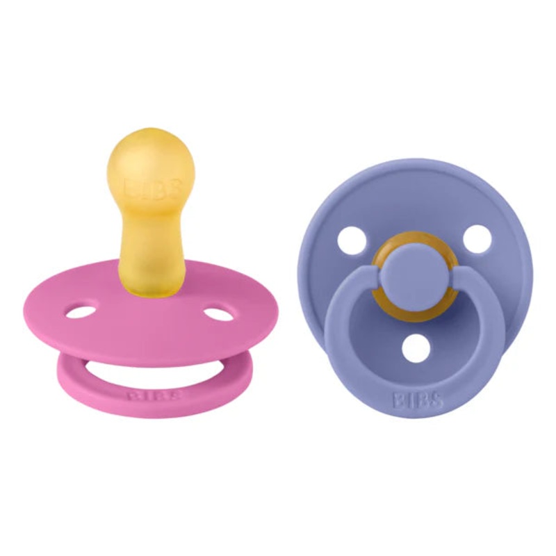 BIBS Pacifier 2 Pack – Bubblegum + Peri