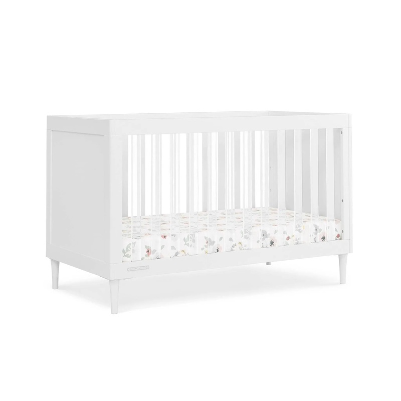 Bowie 4-in-1 Convertible Crib – Greenguard Gold Certified – Bianca White