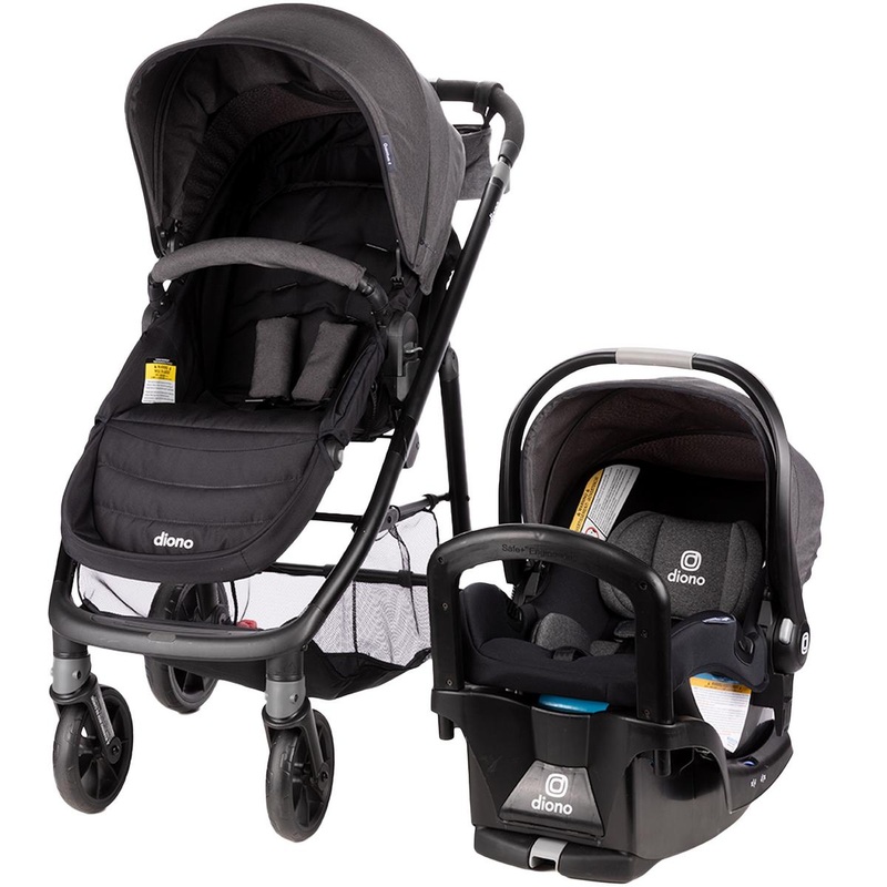 Diono Quantum 4 3-in-1 Travel System with LiteClik30 R SafePlus – Gray Slate