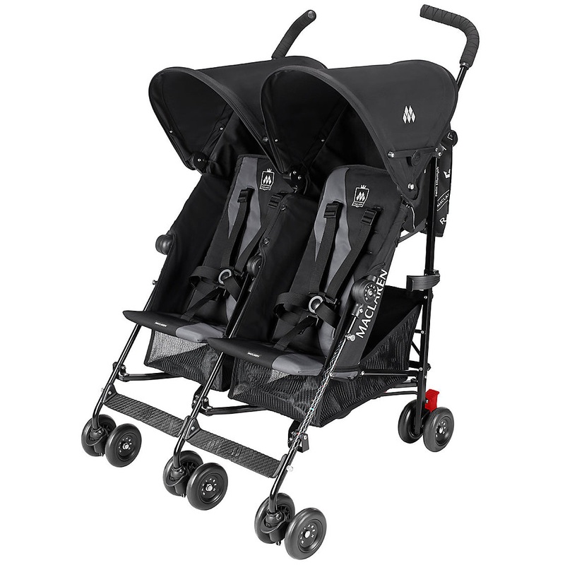Maclaren Twin Triumph – Black/Charcoal