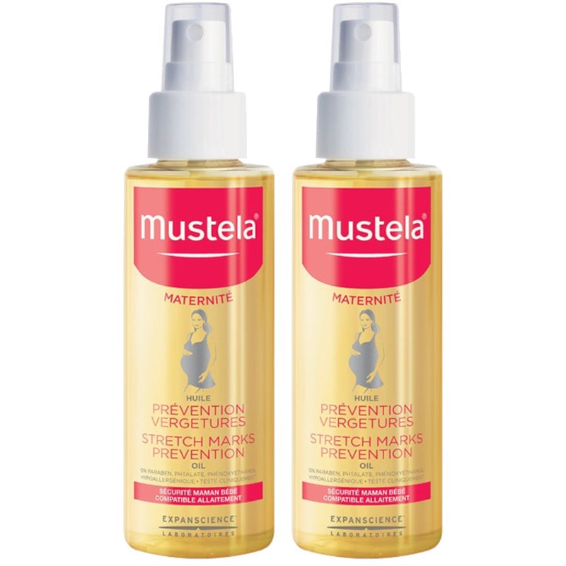 Mustela Stretch Marks Prevention Oil, 3.54 Fl Oz (2-Pack)