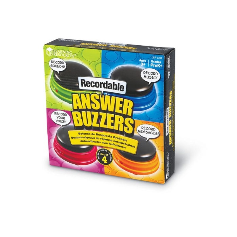Recordable Answer Buzzers – Set of 4
