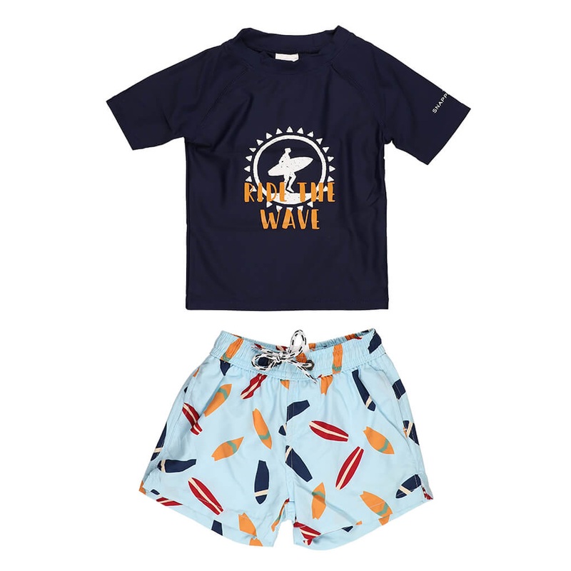 Short Sleeve Set Ride The Wave
