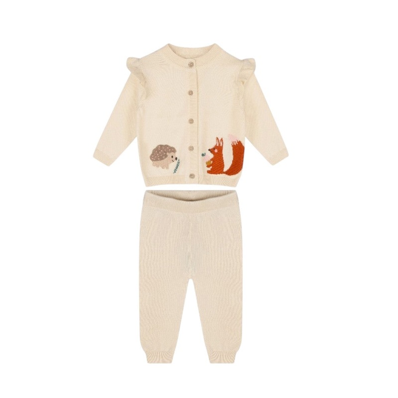 Woodland Animal Cardigan and Pant Set
