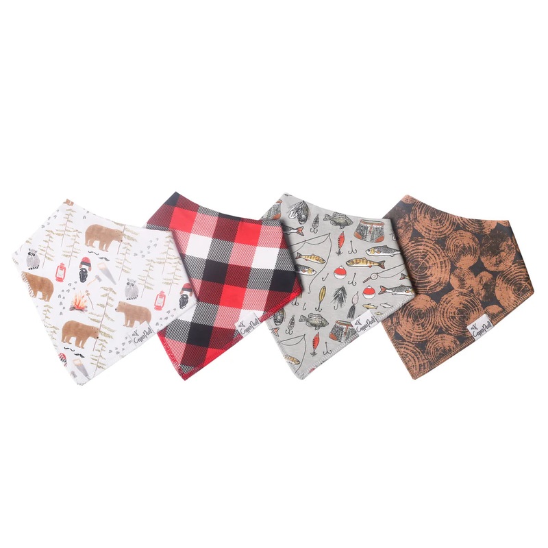 Copper Pearl Baby Bandana Bibs | Lumberjack