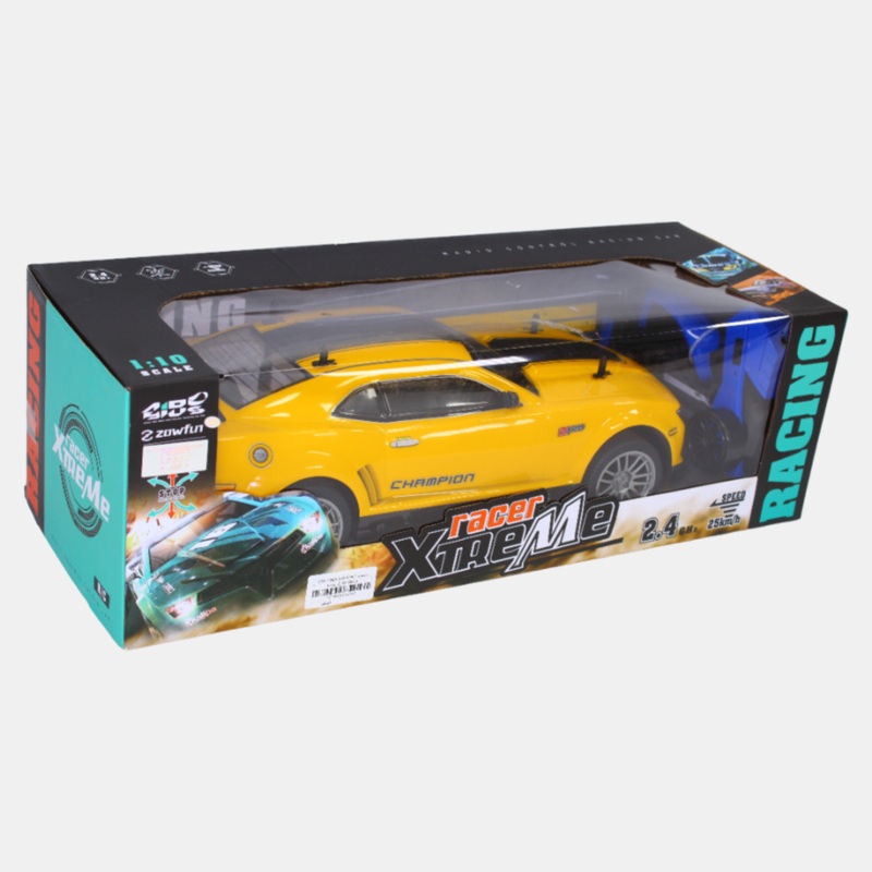 GTR High-Speed Four-Way Remote Control Car Rechargeable RC Car (Yellow)