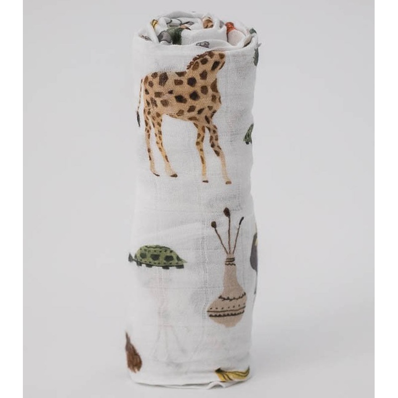 Little Unicorn Deluxe Muslin Swaddle – Safari Social