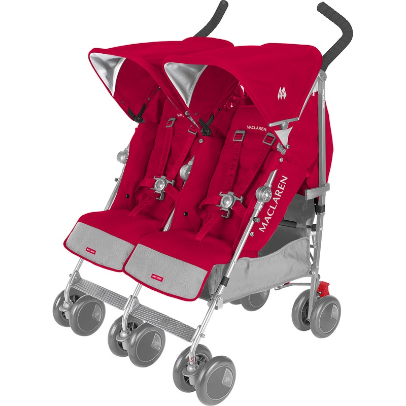 Maclaren Twin Techno Double Stroller – Persian Rose