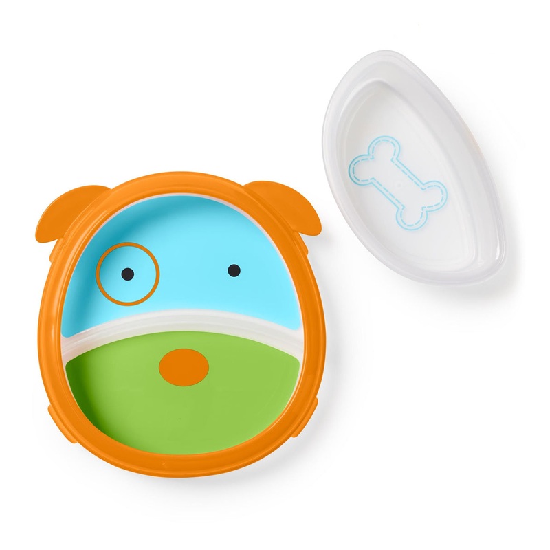 Skip Hop Zoo Smart Serve Plate & Bowl – Dog