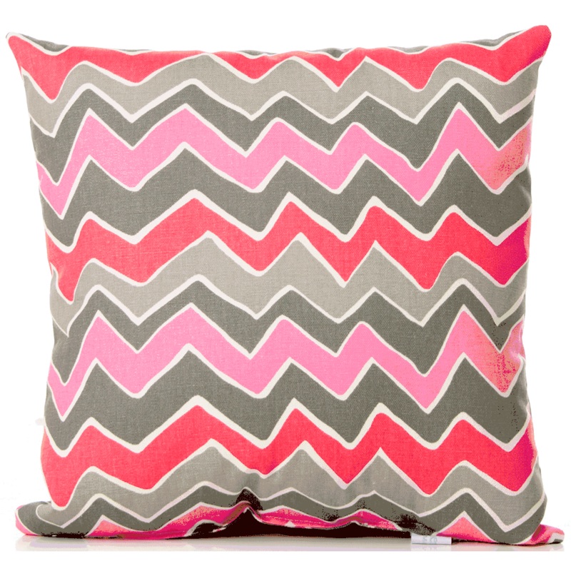 Sweet Potato Addison Throw Pillow in Zig Zag Stripe