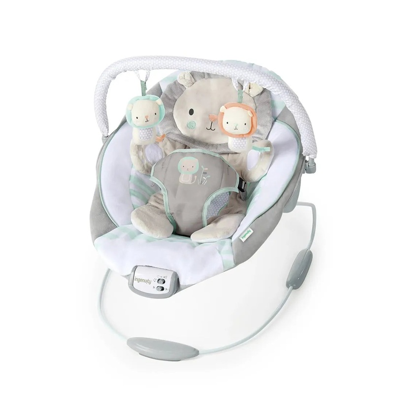 Baby Bouncer Seat with Vibration and Music – Landry The Lion
