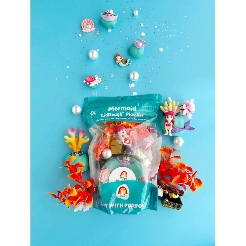 Earth Grown KidDough Mermaid KidDough Play Kit