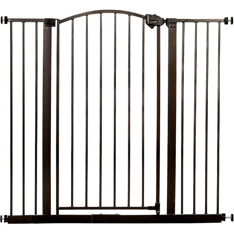 Regalo Arched Decor Safety Gate, Bronze, Metal, 36 Inch