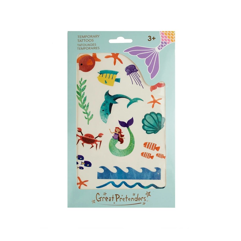 Great Pretenders Mermaid Temporary Tattoos