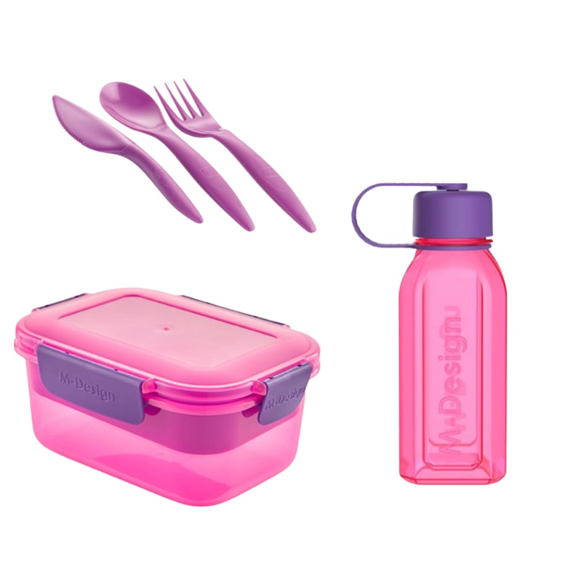 M-Design Lunch Set – 1.1 L Pink/Purple