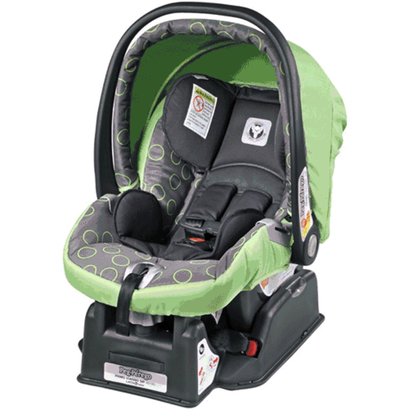 Peg Perego Primo Viaggio SIP 30/30 Infant Car Seat 2008 Green Bubbles