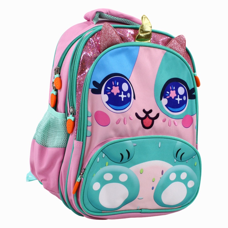 Pinkish Kitten Backpack – Preschool & KG Kids