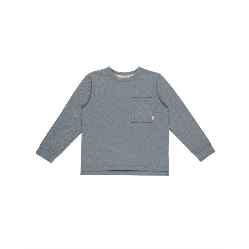 Play x Play Long Sleeved Pocket Tee – Heathered Indigo