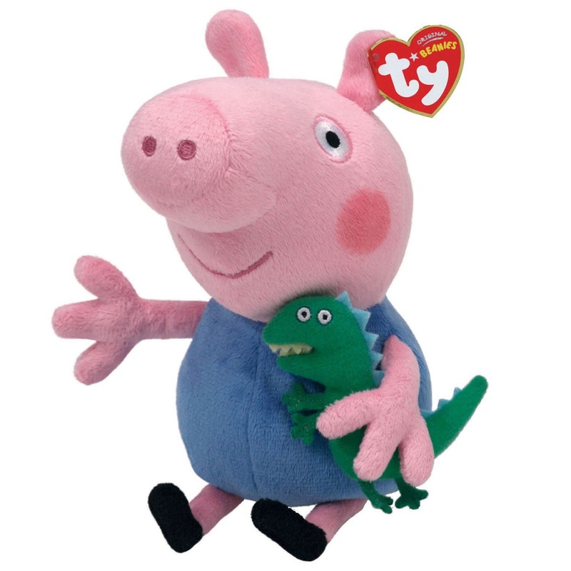TY Beanie Babies Peppa Pig – George (8″)