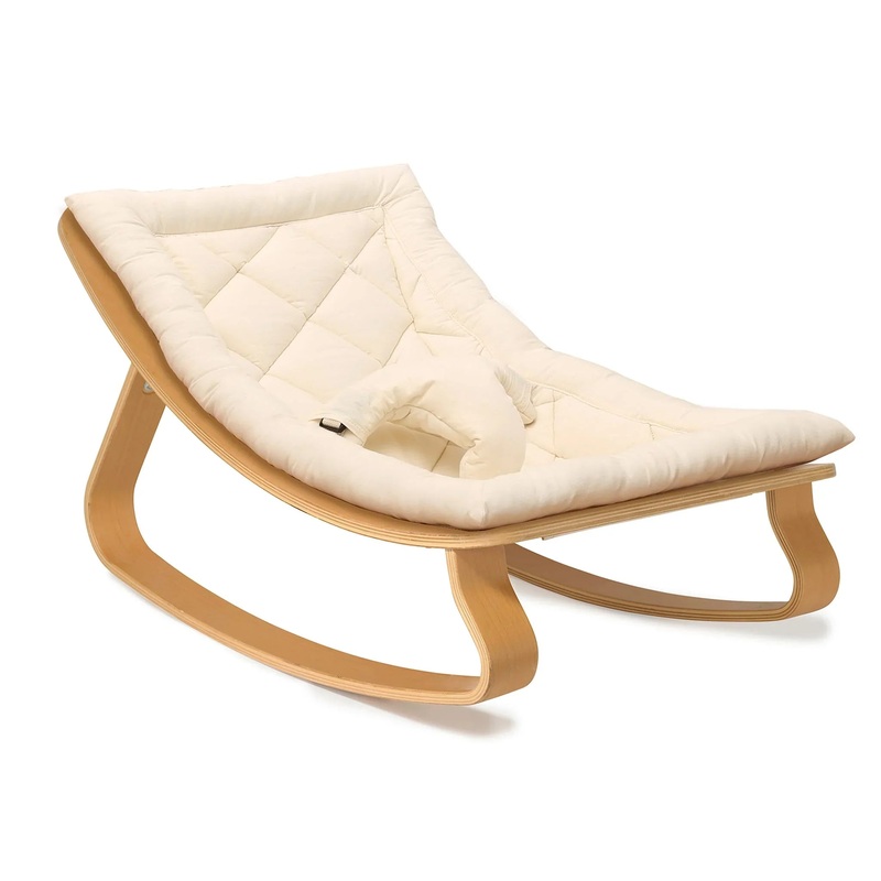 Wooden Baby Rocker  Natural Comfort and Modern Design | Nursery Rocking Chair