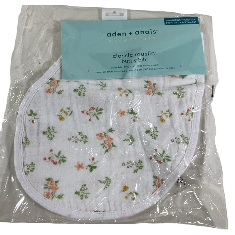 Aden + Anais Cotton Muslin Burpy Bib, Country Floral