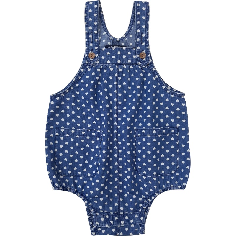 Blu & Blue Heart Print Romper