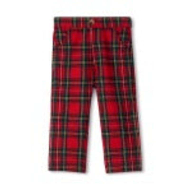 Hatley Red Plaid Straight Leg Pant | Red