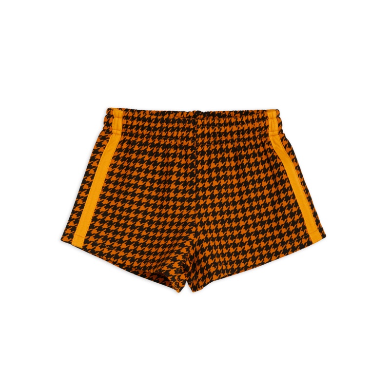 Houndstooth Shorts – Brown