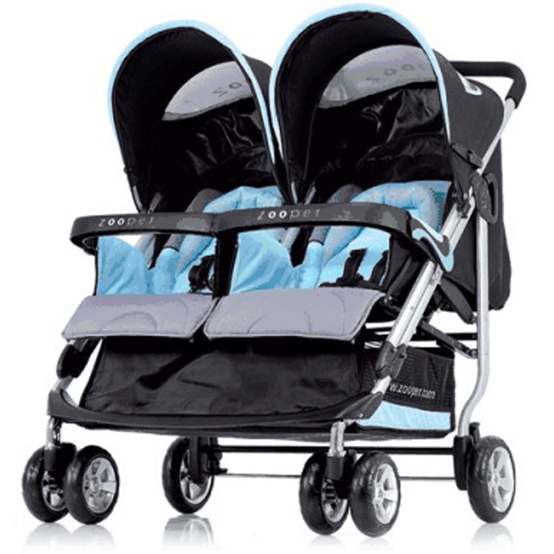 Zooper Tango Double Stroller 2008 Sky Blue
