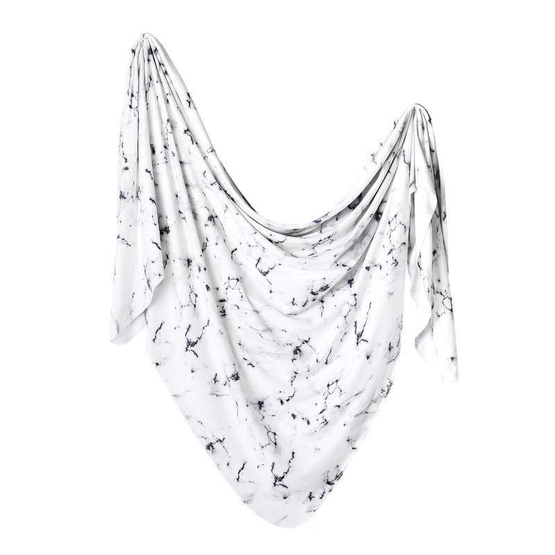 Copper Pearl Knit Swaddle Blanket | Marble