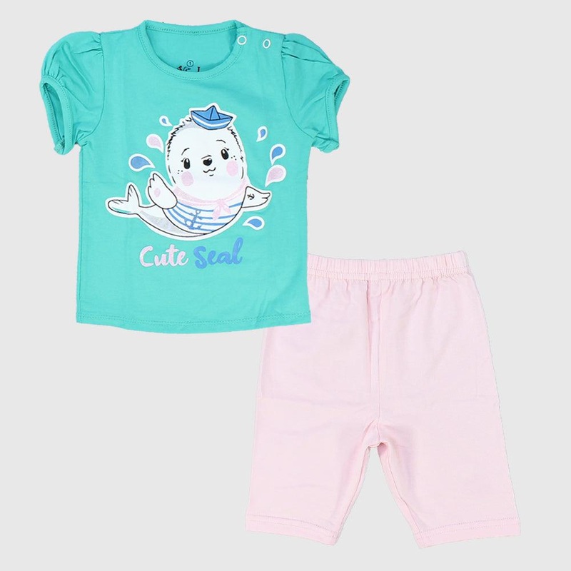 “Cute seal” Short-Sleeved Pajama