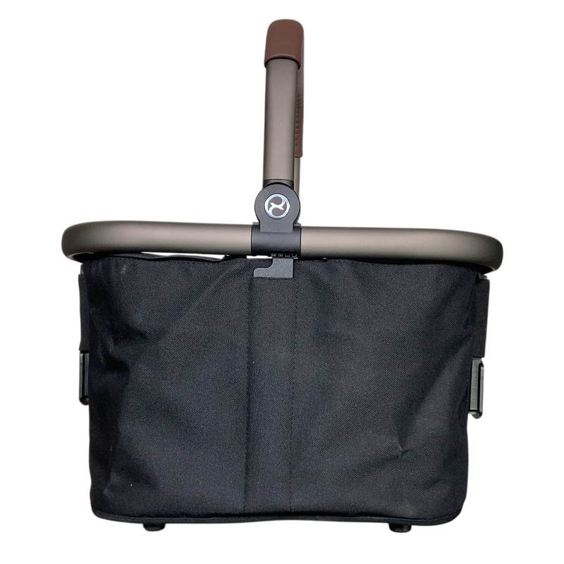 Cybex Gazelle S Stroller Basket, Moon Black, Taupe