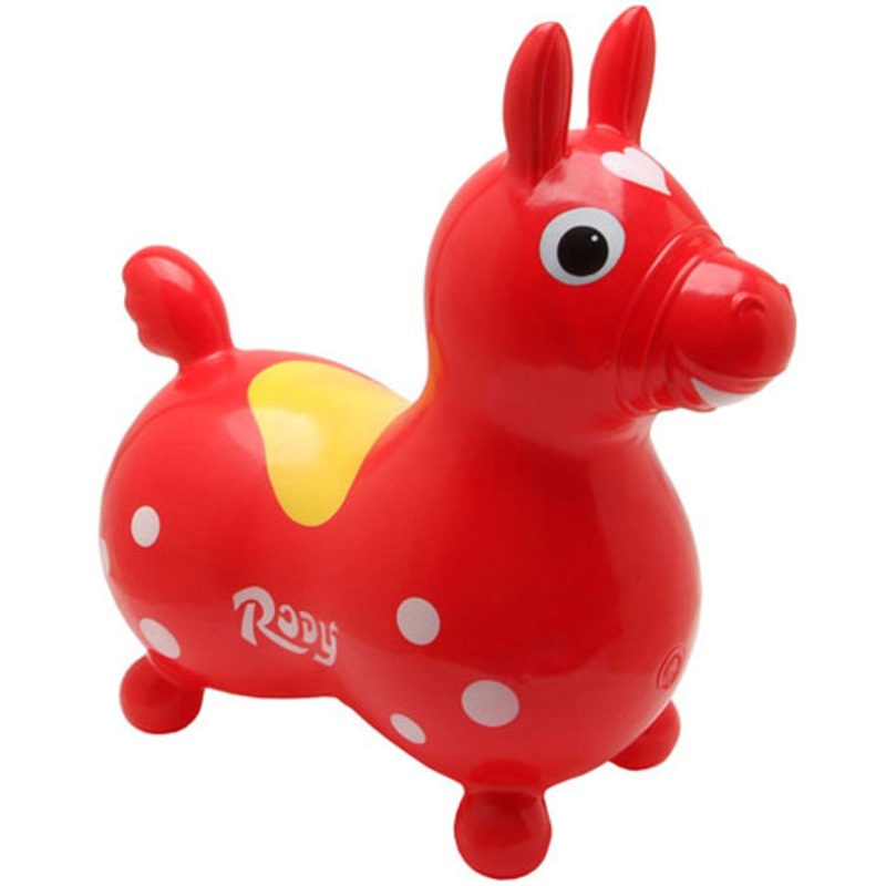 Gymnic Rody Inflatable Hopping Ride-On Horse – Red
