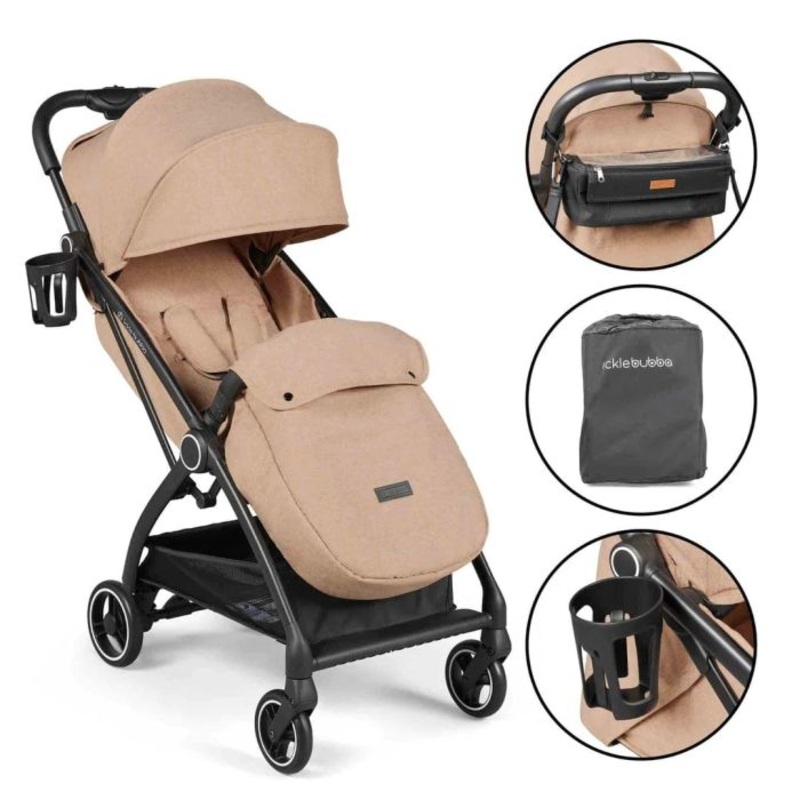 Ickle Bubba Aries Prime Autofold Stroller – Biscuit