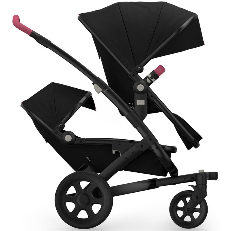 Joolz Geo 2 Tailor Twin Stroller – Black/Black/Black/Pink