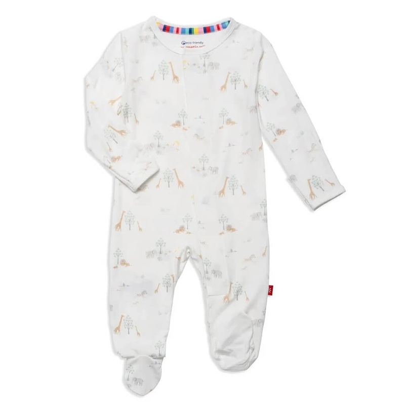 Modal Footie White Serene Safari