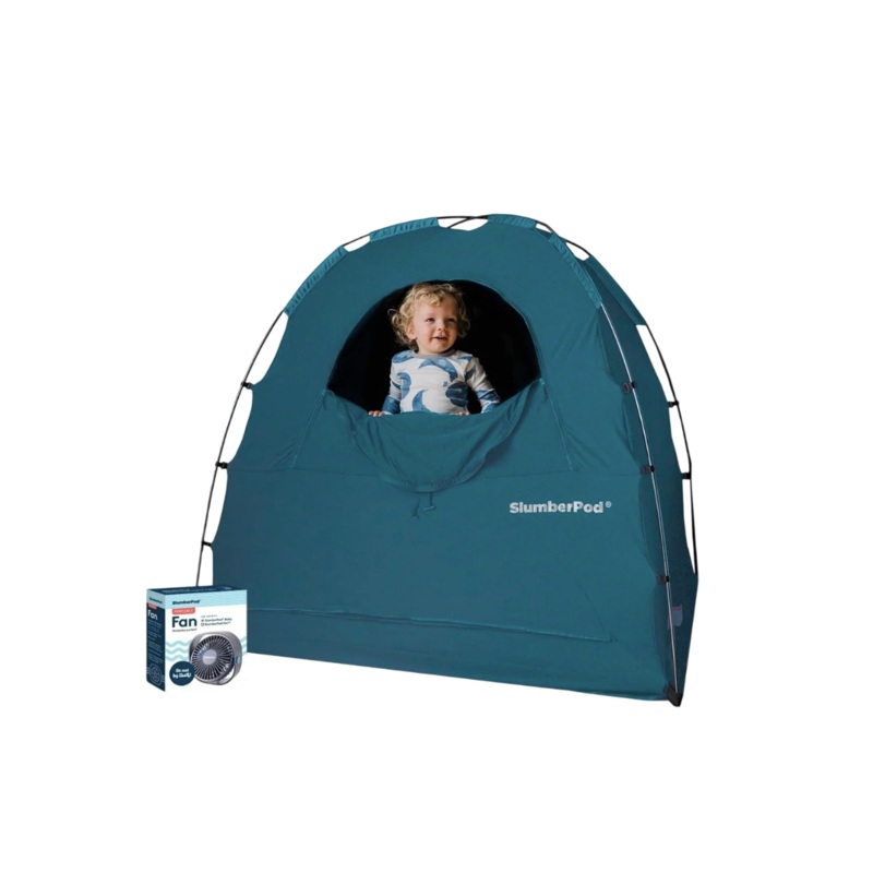 SlumberPod 3.0 Sleep Canopy with Fan, Teal