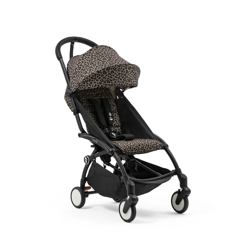 Stokke YOYO3 Complete Stroller, Black, 2024, Leopard
