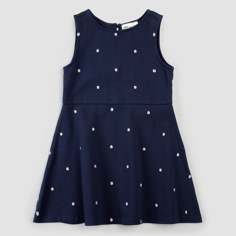 Tennis Embroidered Cotton Piqu Dress