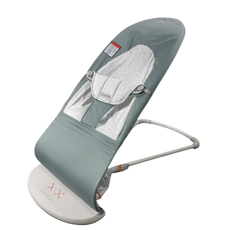BabyBjorn Bouncer Balance, Light Gray Frame, Light Sage/Gray