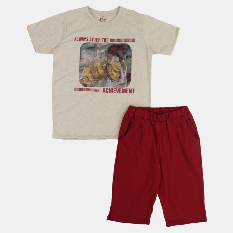 Boys “Achievement” Short-Sleeved Pajama Set